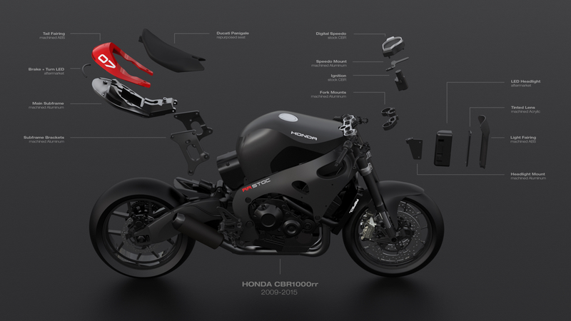 Illustration for article titled This Kit Will Transform Your Honda CBR Into A Sci-Fi Street Fighter